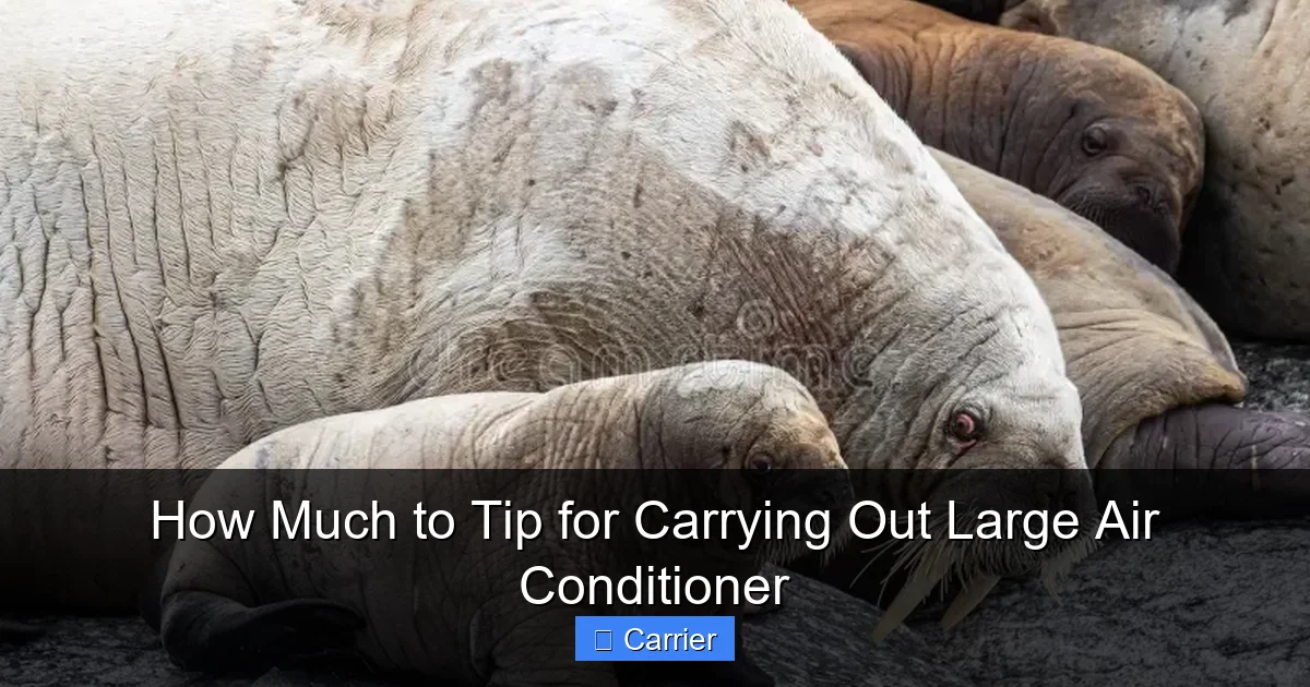How Much to Tip for Carrying Out Large Air Conditioner