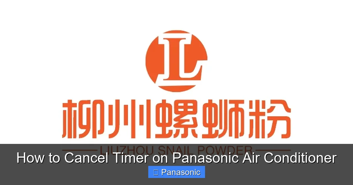 How to Cancel Timer on Panasonic Air Conditioner