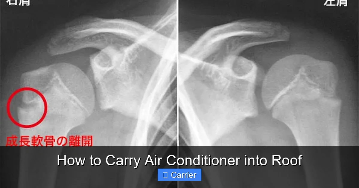 How to Carry Air Conditioner into Roof