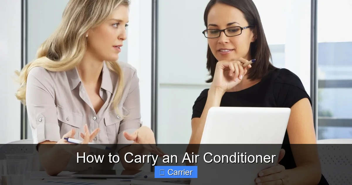 How to Carry an Air Conditioner