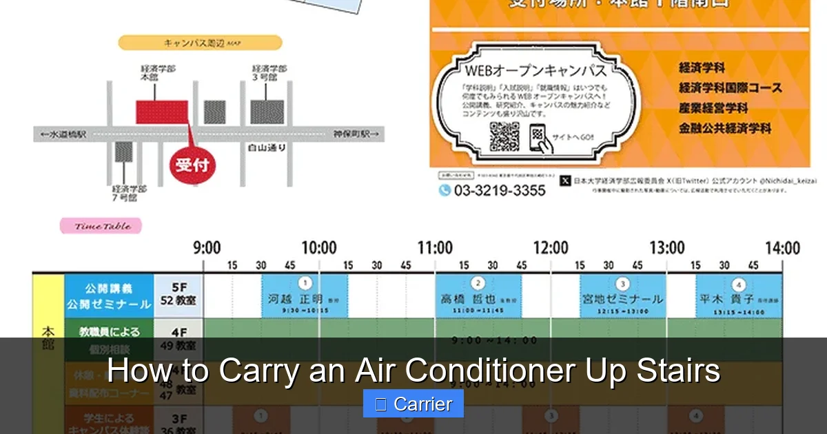How to Carry an Air Conditioner Up Stairs