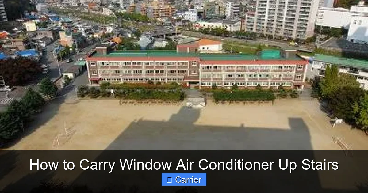 How to Carry Window Air Conditioner Up Stairs