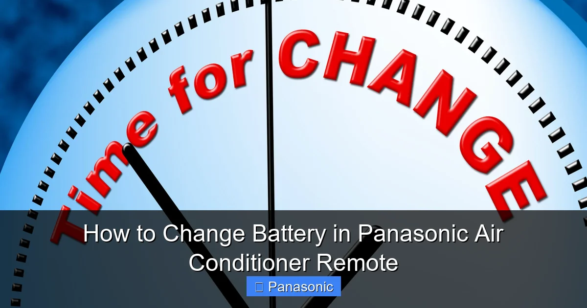 How to Change Battery in Panasonic Air Conditioner Remote