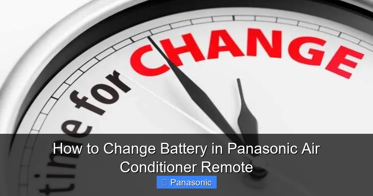 How to Change Battery in Panasonic Air Conditioner Remote