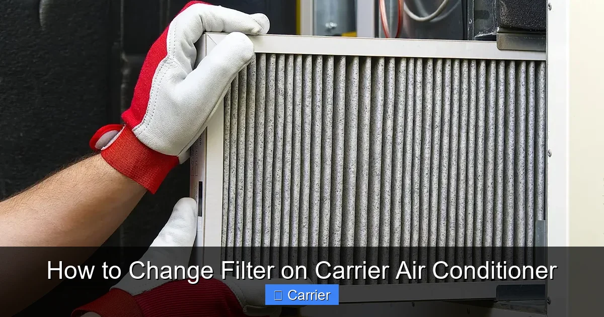 How to Change Filter on Carrier Air Conditioner