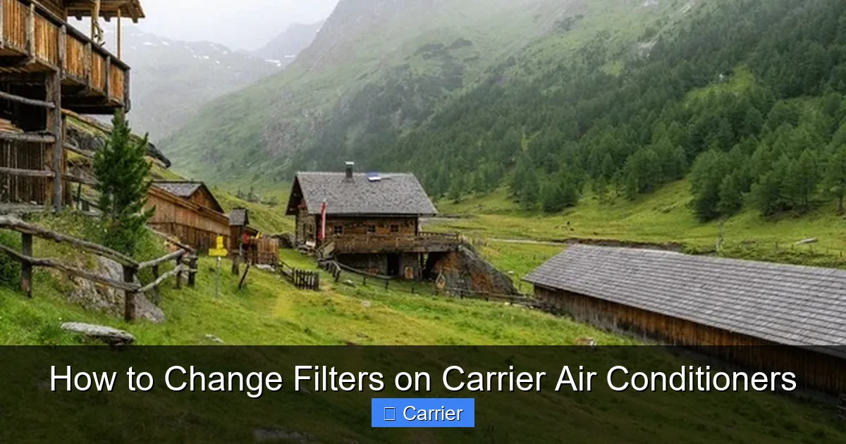 How to Change Filters on Carrier Air Conditioners