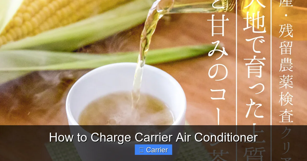 How to Charge Carrier Air Conditioner