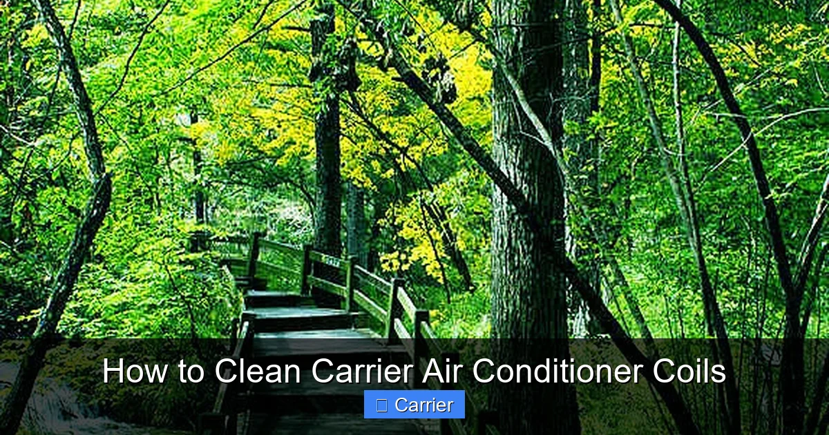 How to Clean Carrier Air Conditioner Coils