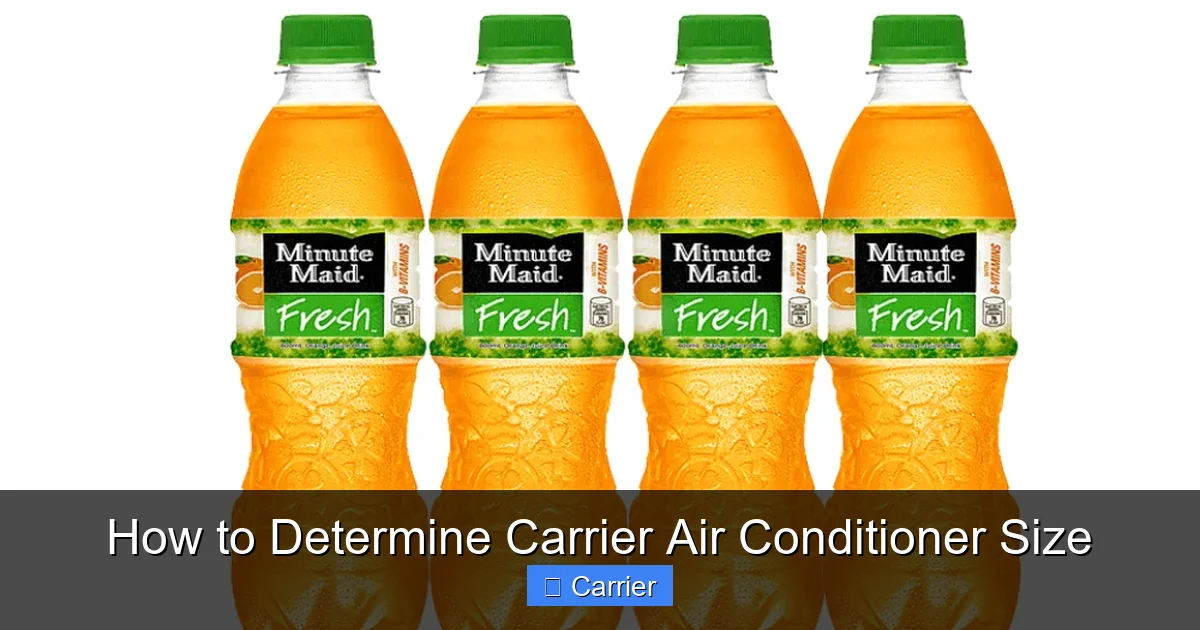 How to Determine Carrier Air Conditioner Size
