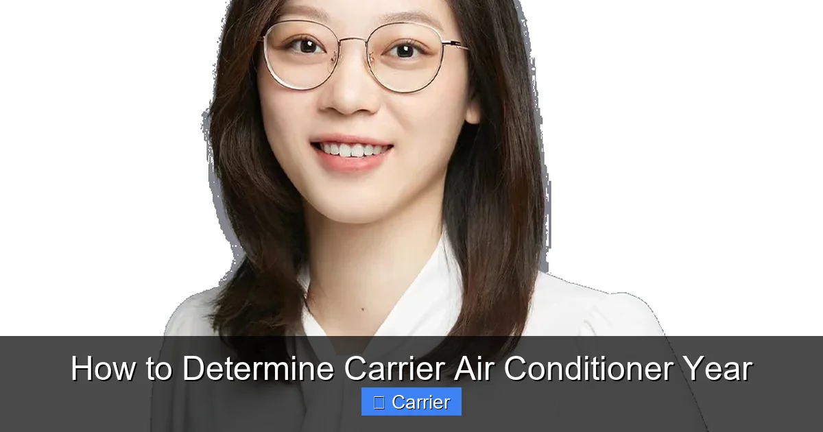 How to Determine Carrier Air Conditioner Year