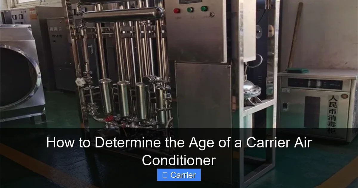 How to Determine the Age of a Carrier Air Conditioner