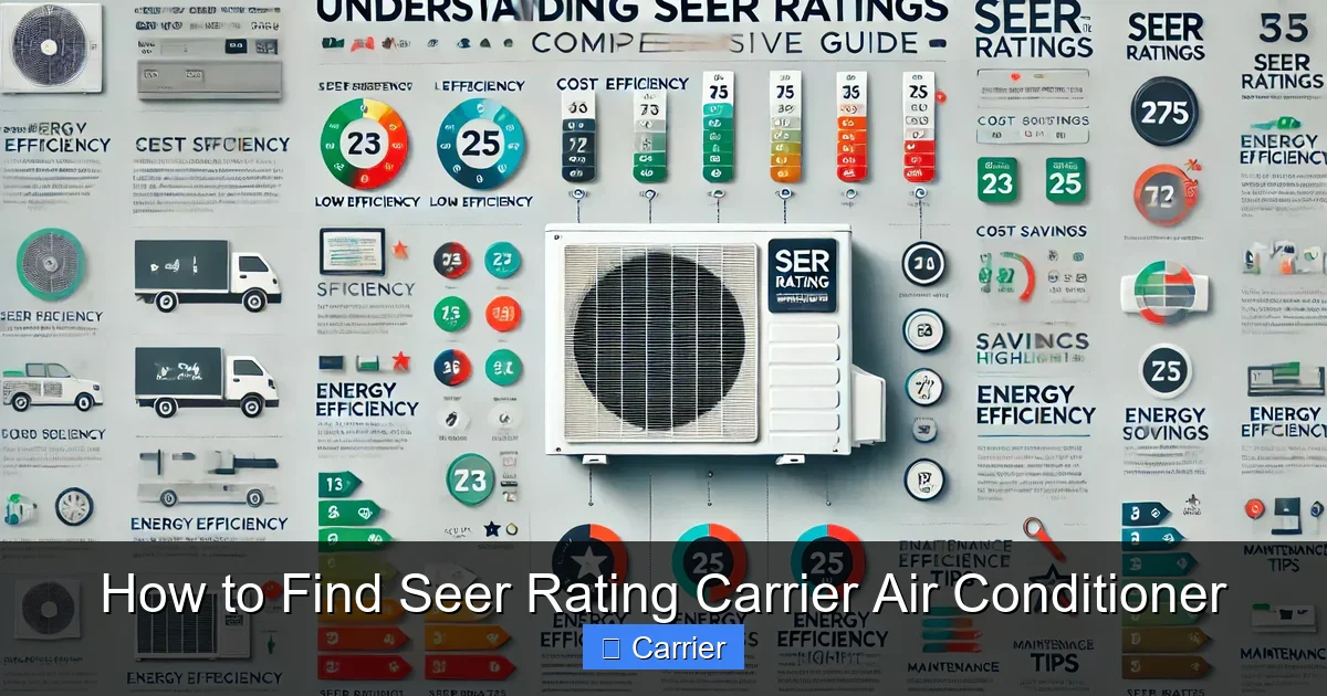 How to Find Seer Rating Carrier Air Conditioner