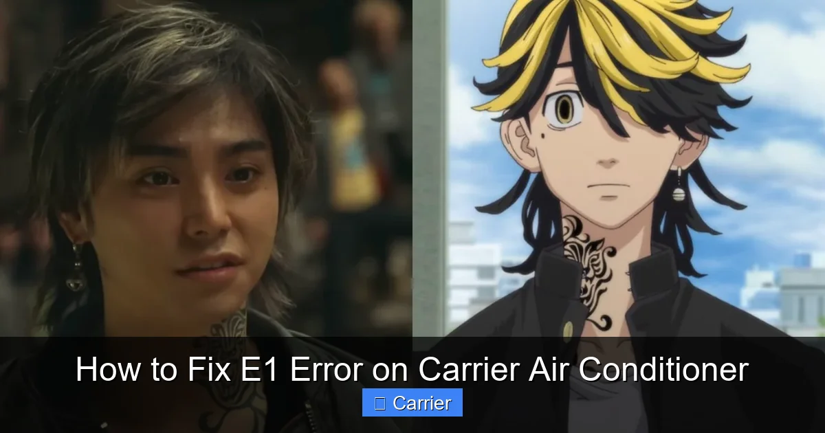 How to Fix E1 Error on Carrier Air Conditioner
