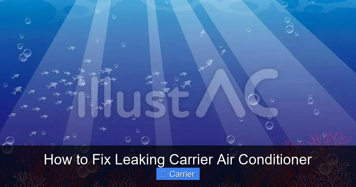 How to Fix Leaking Carrier Air Conditioner