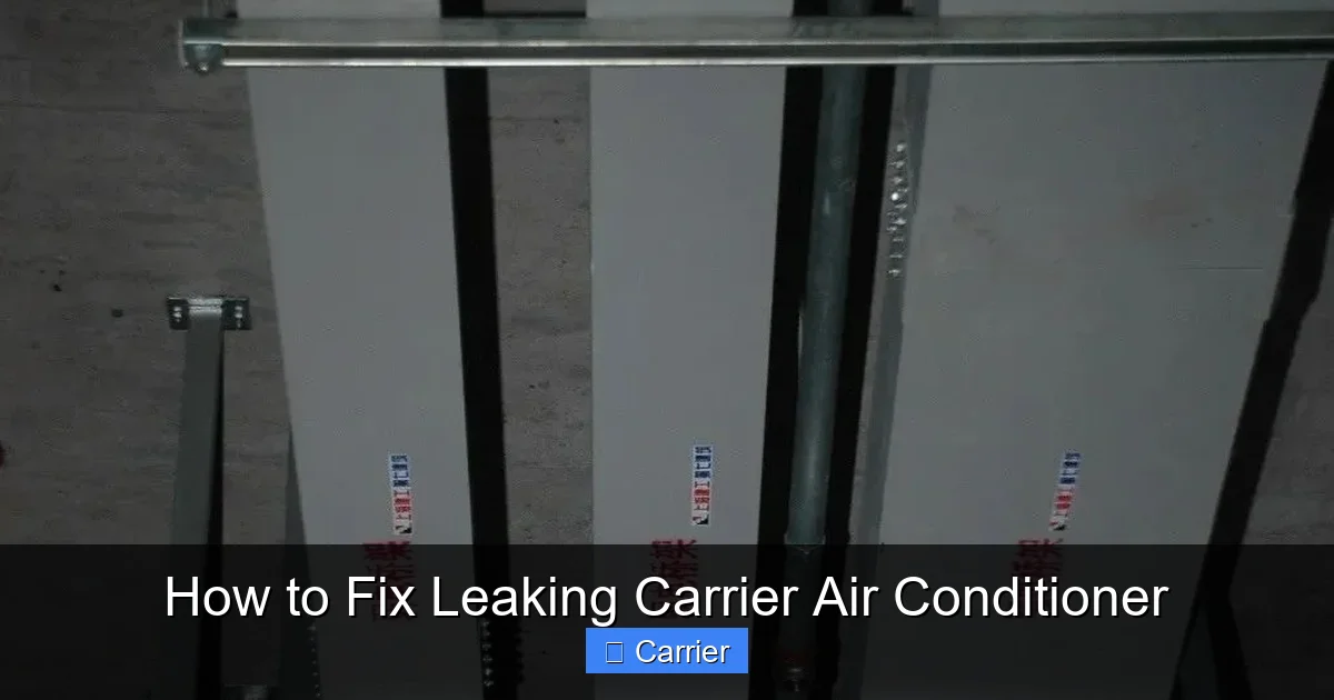 How to Fix Leaking Carrier Air Conditioner