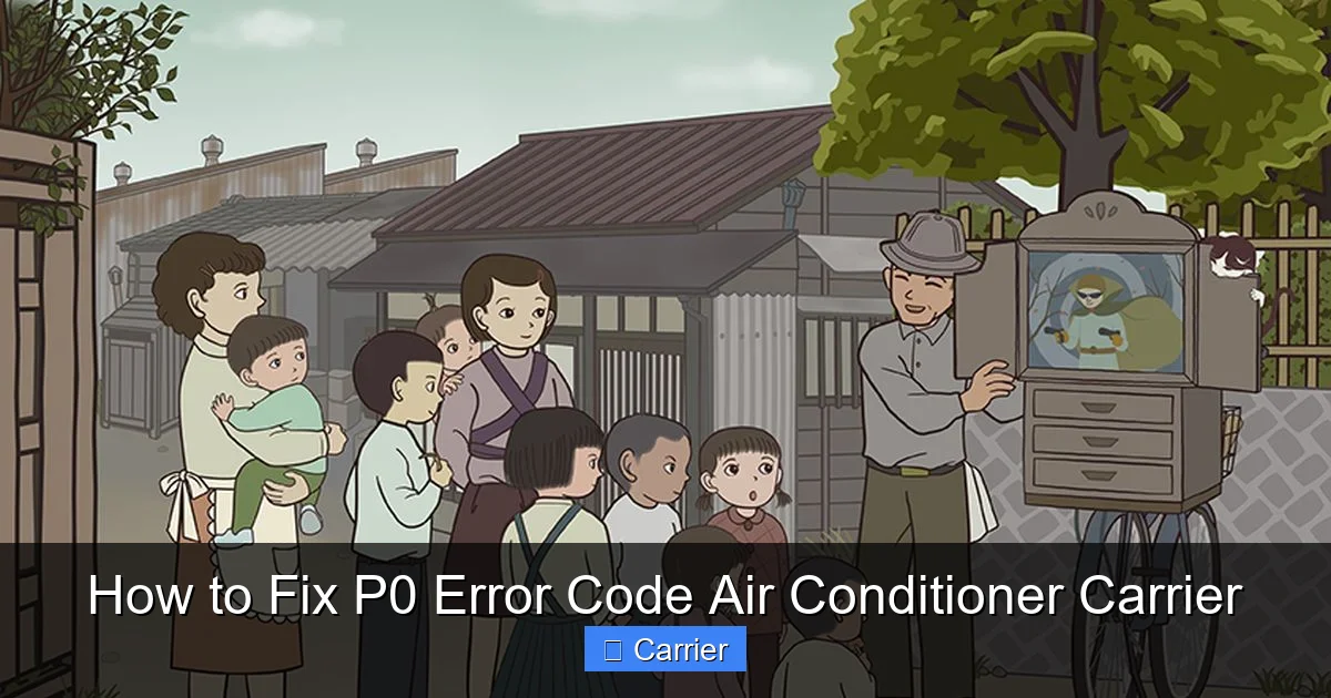 How to Fix P0 Error Code Air Conditioner Carrier