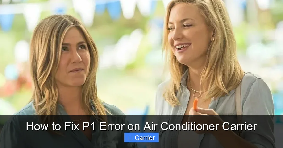 How to Fix P1 Error on Air Conditioner Carrier