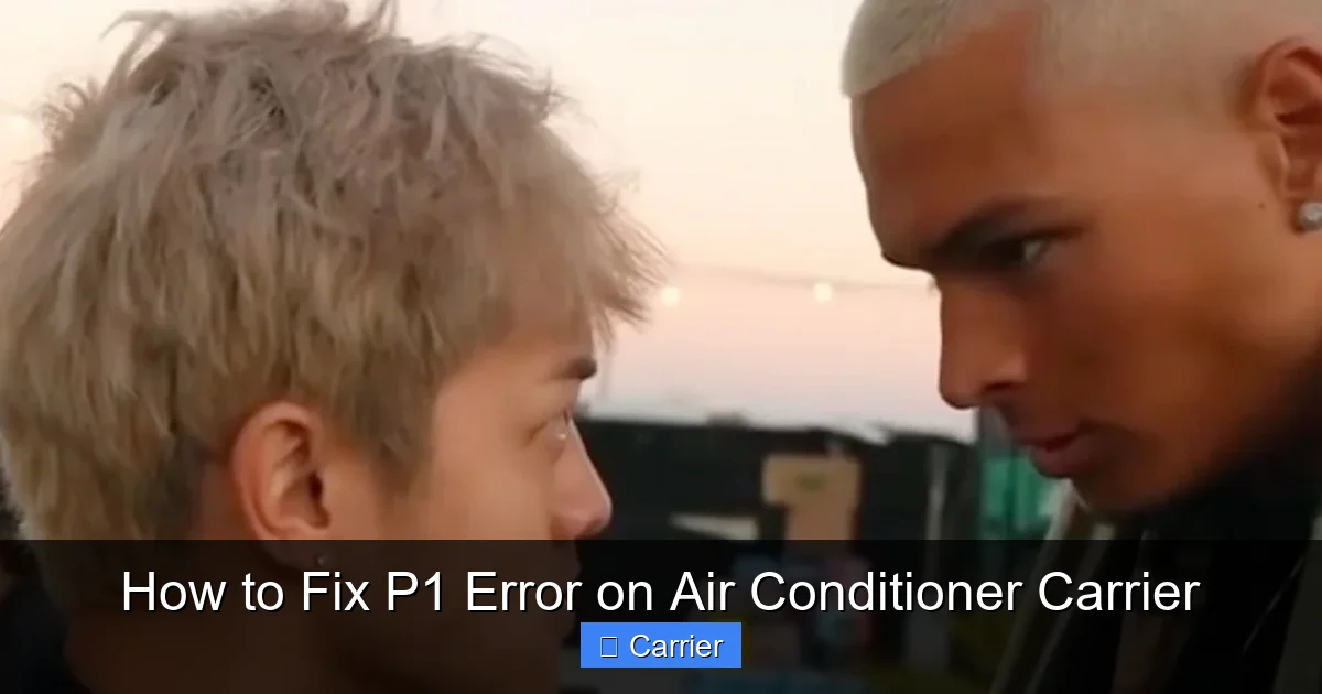 How to Fix P1 Error on Air Conditioner Carrier