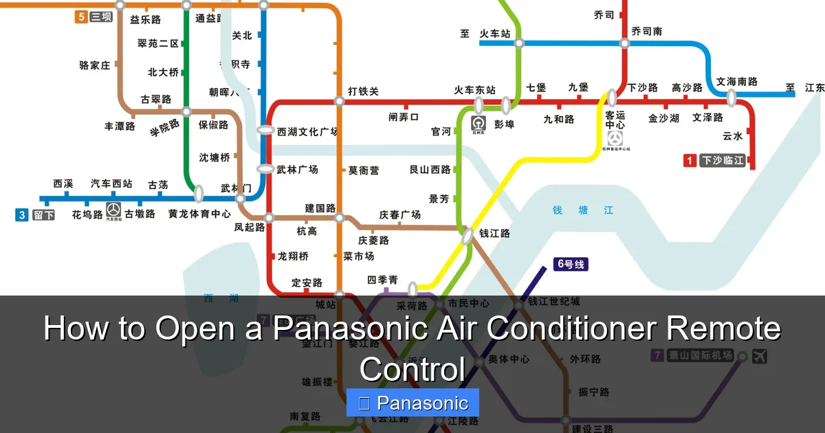How to Open a Panasonic Air Conditioner Remote Control