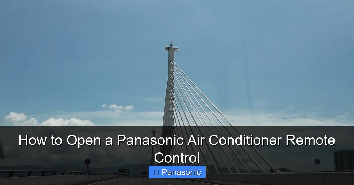 How to Open a Panasonic Air Conditioner Remote Control