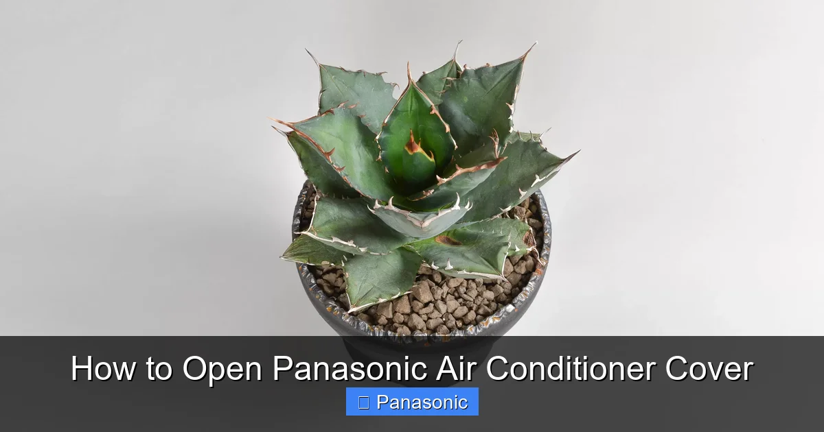 How to Open Panasonic Air Conditioner Cover