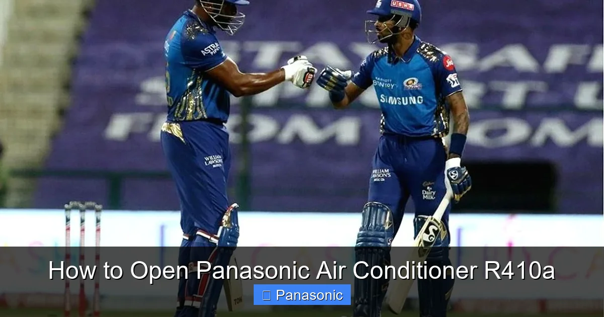 How to Open Panasonic Air Conditioner R410a