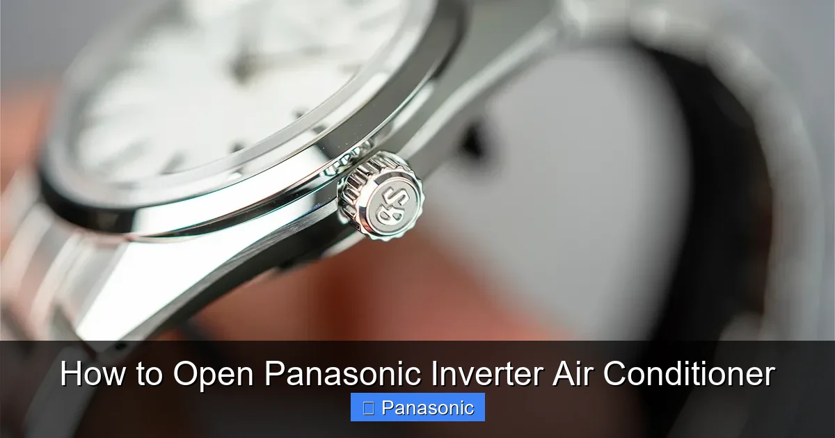How to Open Panasonic Inverter Air Conditioner
