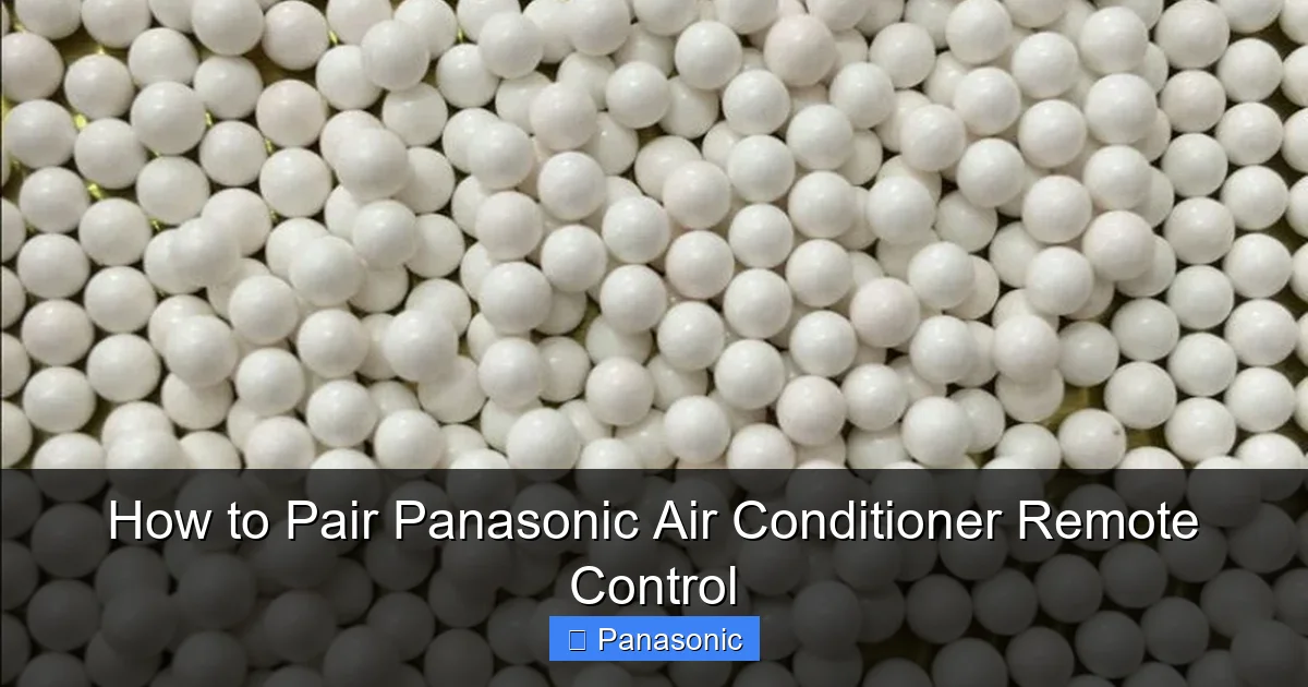How to Pair Panasonic Air Conditioner Remote Control