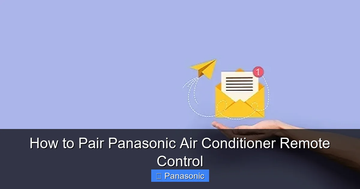 How to Pair Panasonic Air Conditioner Remote Control
