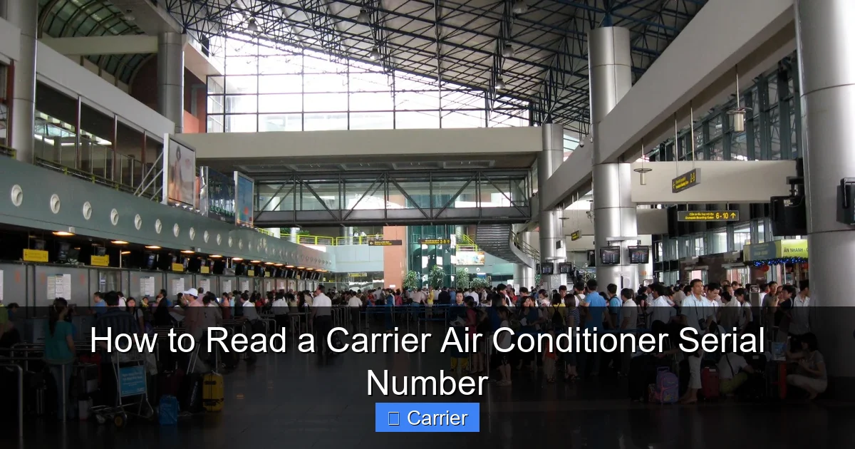 How to Read a Carrier Air Conditioner Serial Number