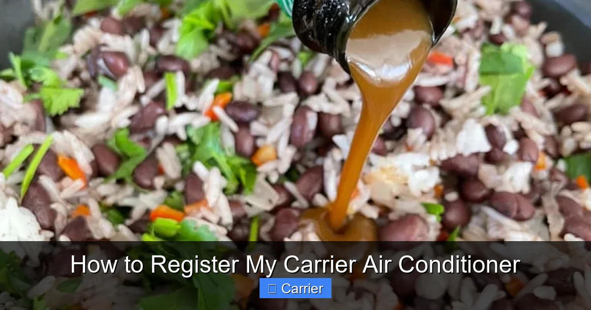 How to Register My Carrier Air Conditioner