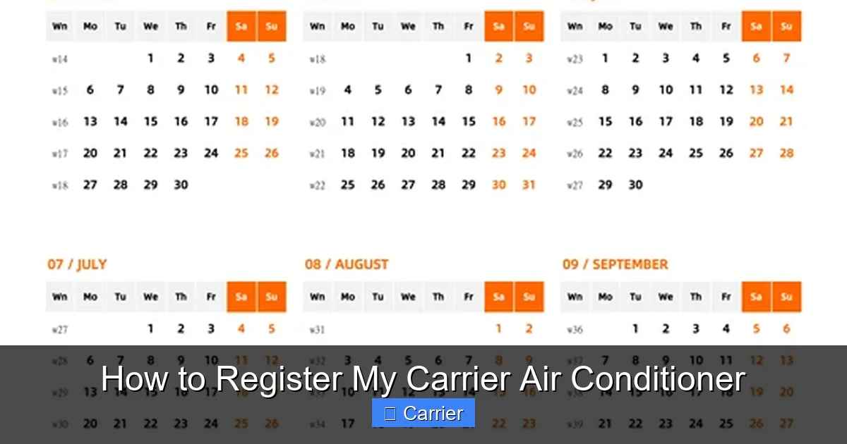 How to Register My Carrier Air Conditioner