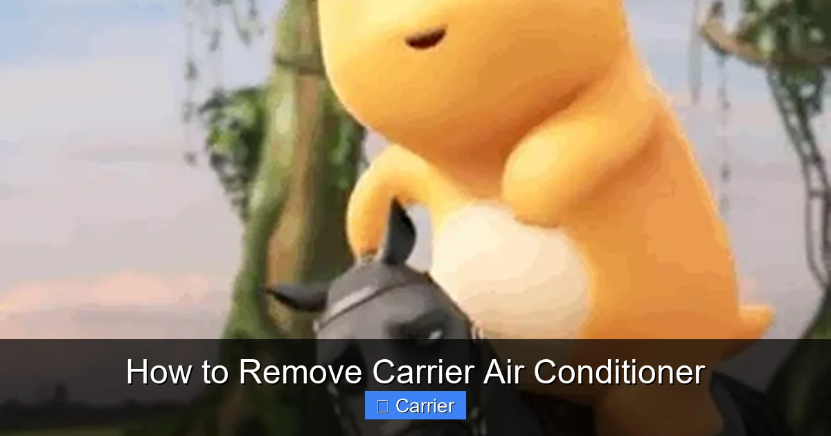 How to Remove Carrier Air Conditioner