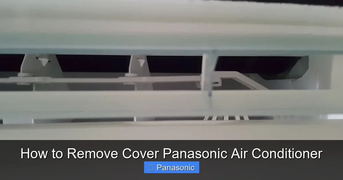 How to Remove Cover Panasonic Air Conditioner