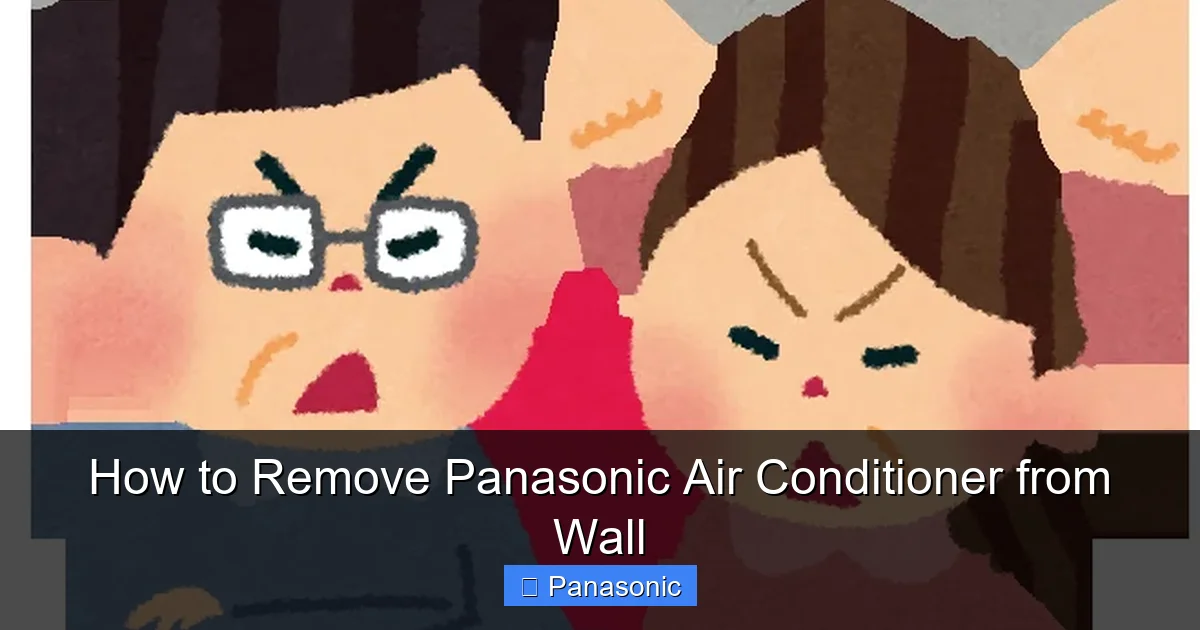 How to Remove Panasonic Air Conditioner from Wall