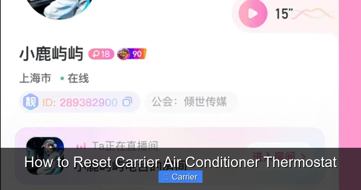 How to Reset Carrier Air Conditioner Thermostat