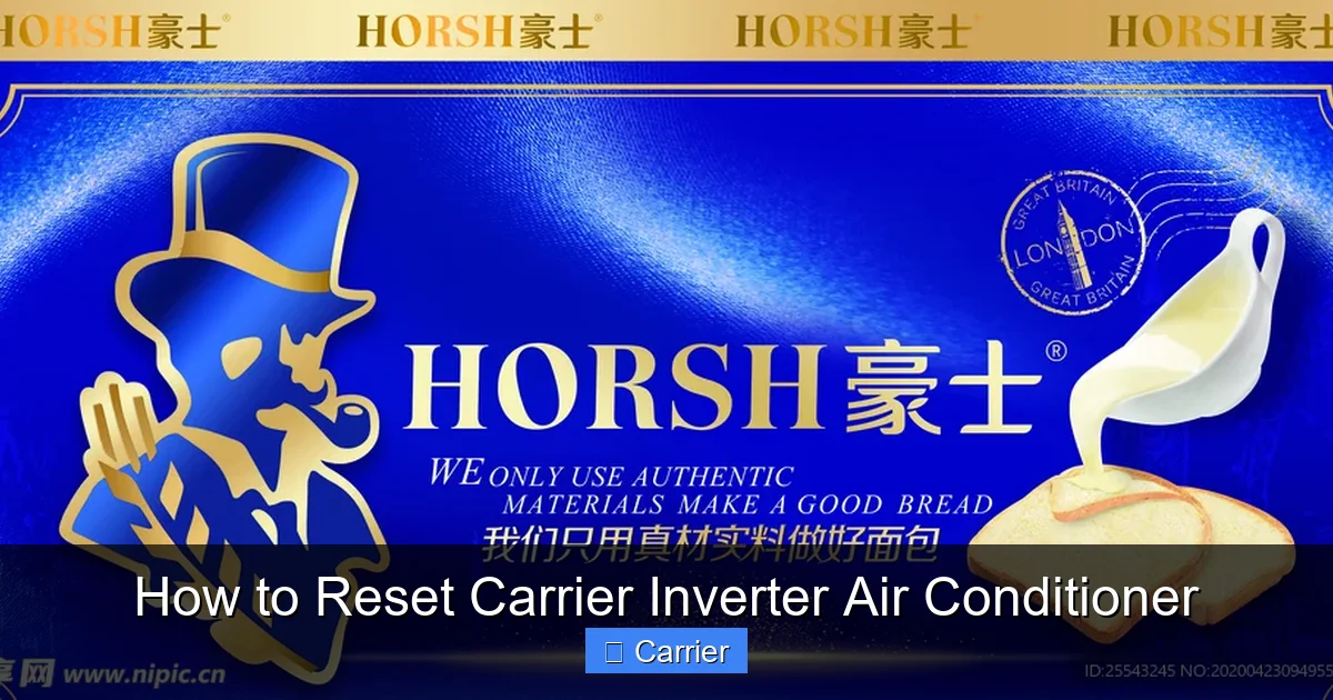 How to Reset Carrier Inverter Air Conditioner