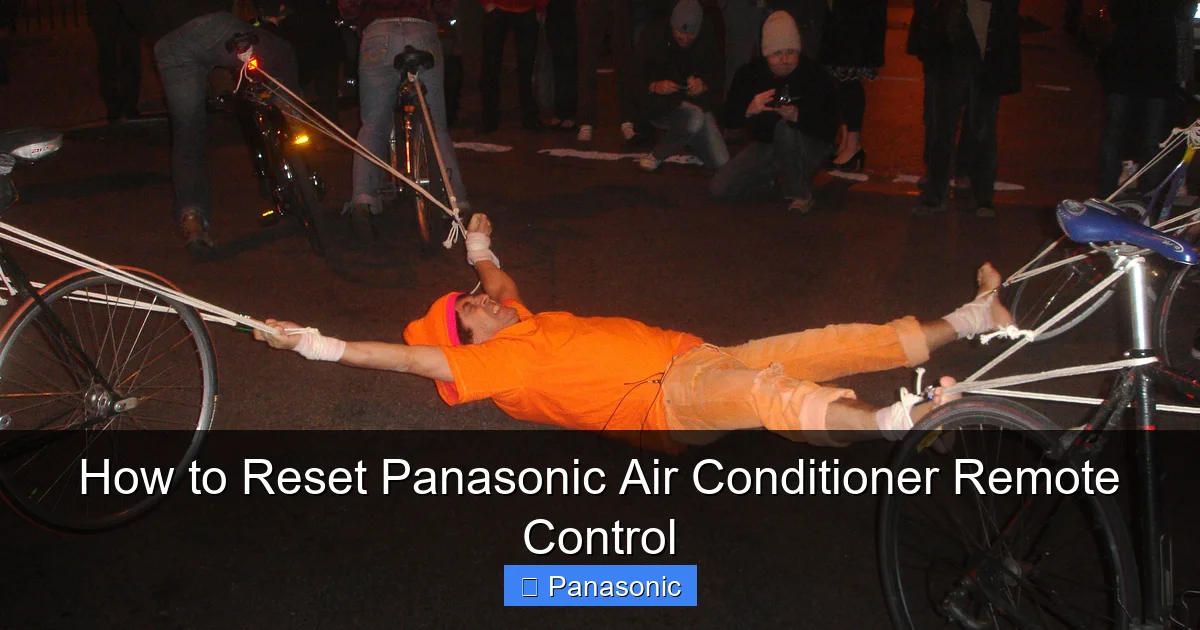 How to Reset Panasonic Air Conditioner Remote Control