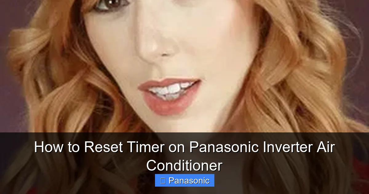 How to Reset Timer on Panasonic Inverter Air Conditioner