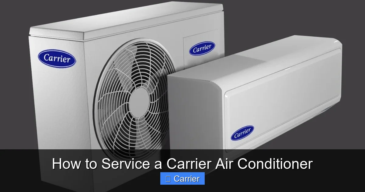 How to Service a Carrier Air Conditioner
