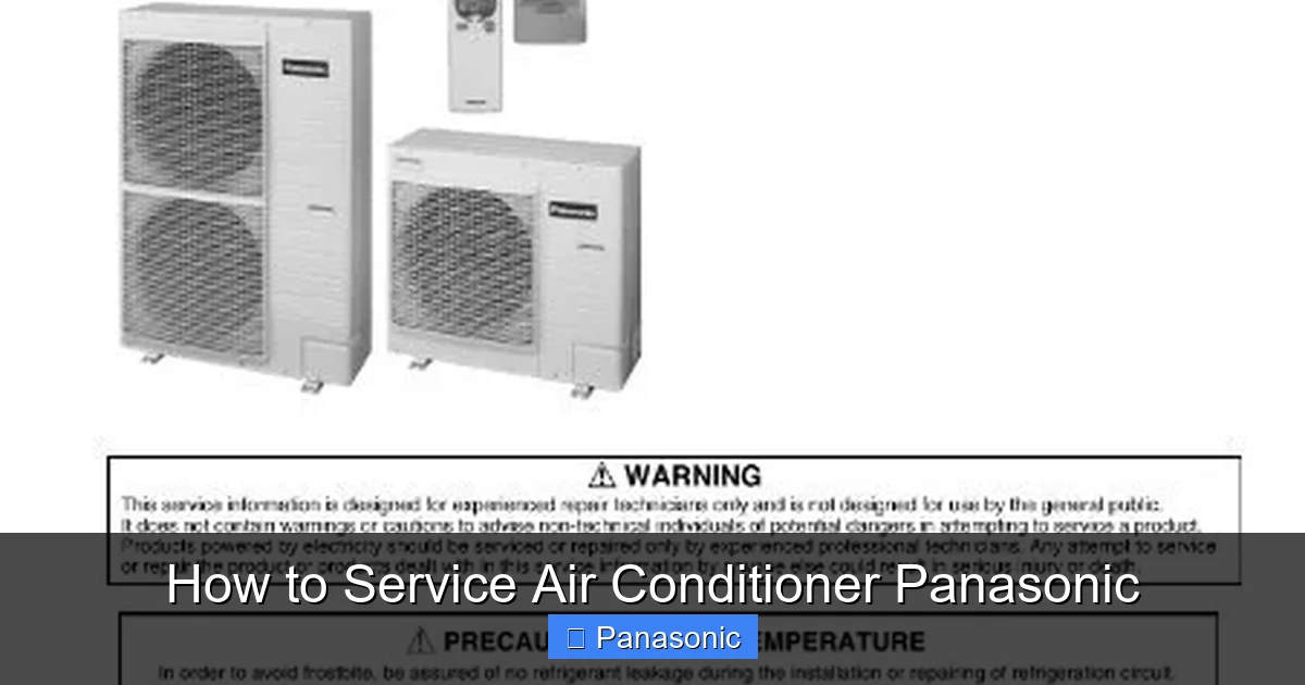 How to Service Air Conditioner Panasonic