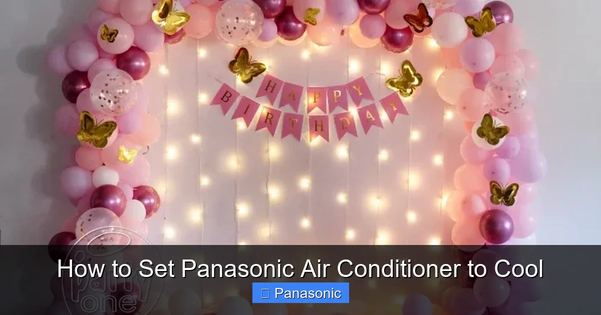 How to Set Panasonic Air Conditioner to Cool