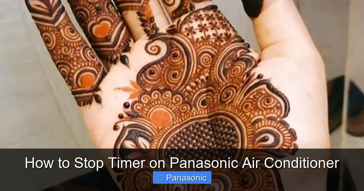How to Stop Timer on Panasonic Air Conditioner