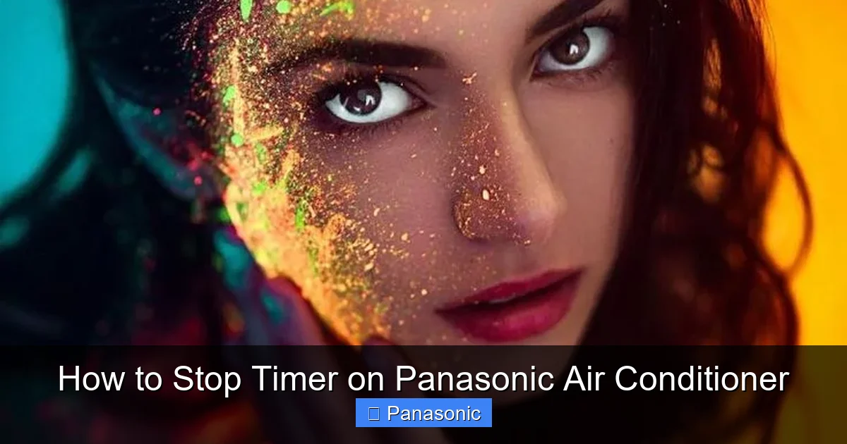 How to Stop Timer on Panasonic Air Conditioner