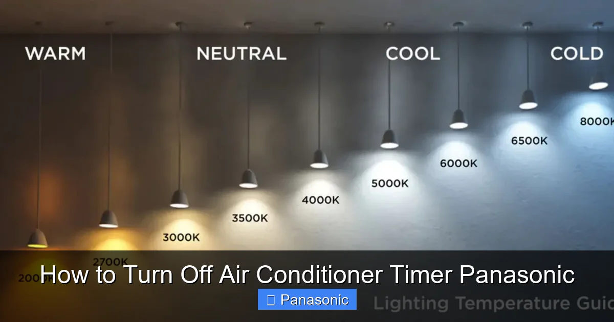 How to Turn Off Air Conditioner Timer Panasonic