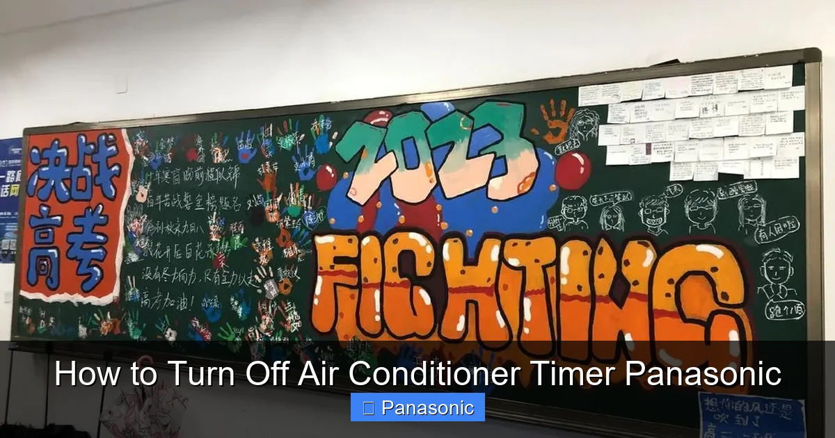 How to Turn Off Air Conditioner Timer Panasonic