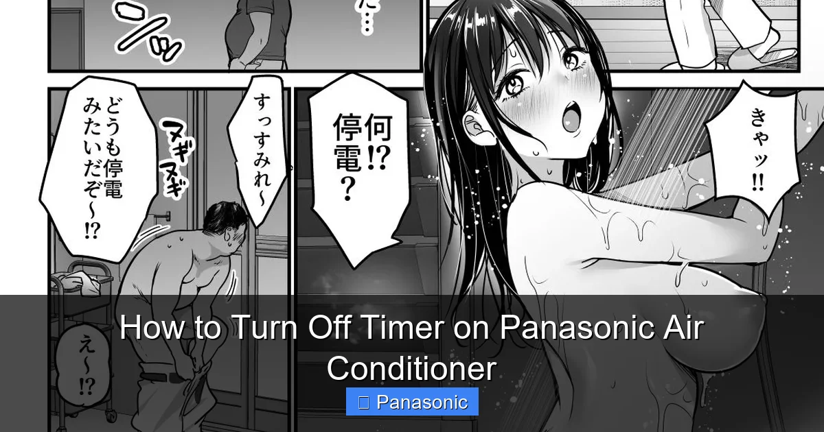 How to Turn Off Timer on Panasonic Air Conditioner