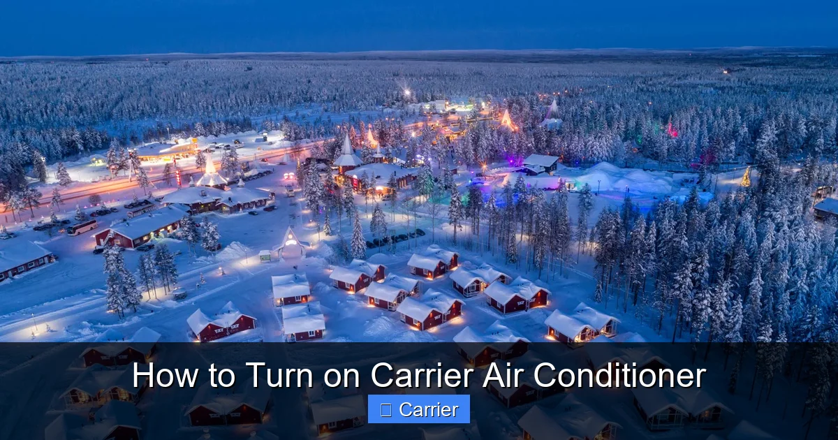 How to Turn on Carrier Air Conditioner