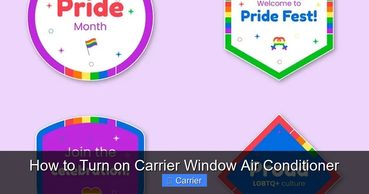 How to Turn on Carrier Window Air Conditioner