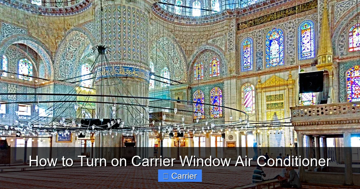 How to Turn on Carrier Window Air Conditioner